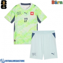 Fotballdrakt Barn Sveits Ruben Vargas #17 Bortedraktsett VM 2026 Kortermet (+ Korte bukser)